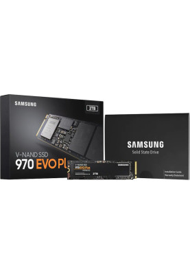 Твердотільний накопичувач M.2 2Tb, Samsung 970 Evo Plus, PCI-E 3.0 x4, MLC 3-bit, 3500/3300 MB/s (MZ-V7S2T0B)