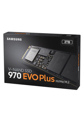 Твердотільний накопичувач M.2 2Tb, Samsung 970 Evo Plus, PCI-E 3.0 x4, MLC 3-bit, 3500/3300 MB/s (MZ-V7S2T0B)