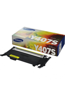 Картридж Samsung CLT-Y407S, Yellow, CLP-320/325, CLX-3185, 1000 стор (SU476A)