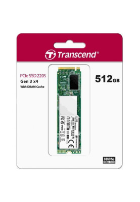 Твердотільний накопичувач M.2 512Gb, Transcend 220S, PCI-E 3.0 x4, 3D TLC, 3300/1100 MB/s (TS512GMTE220S)