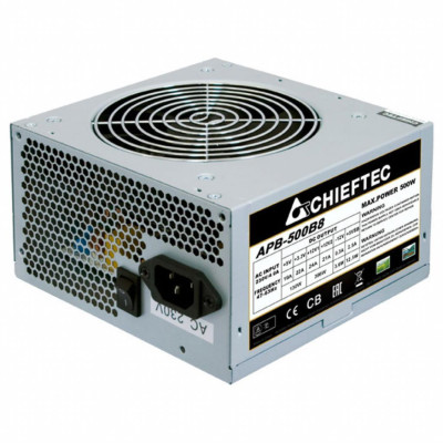 Блок живлення Chieftec 500W APB-500B8, 12cm fan, a/PFC, 20+4, 2xPeripheral, 1xFDD, 3xSATA, 1xPCIe