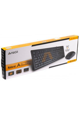 Комплект A4Tech KRS-8520D, Black, дротовий, USB (KRS-85+OP-620D)