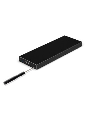 Кишеня зовнішня M.2 Maiwo K16NC, Black, USB 3.1 Type-C, формат 2230/2242/2260/2280