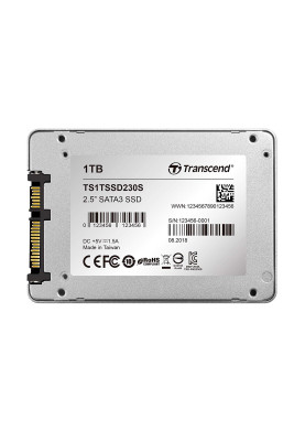 Твердотільний накопичувач 2Tb, Transcend SSD230S, SATA3, 2.5", 3D TLC, 560/520 MB/s (TS2TSSD230S)