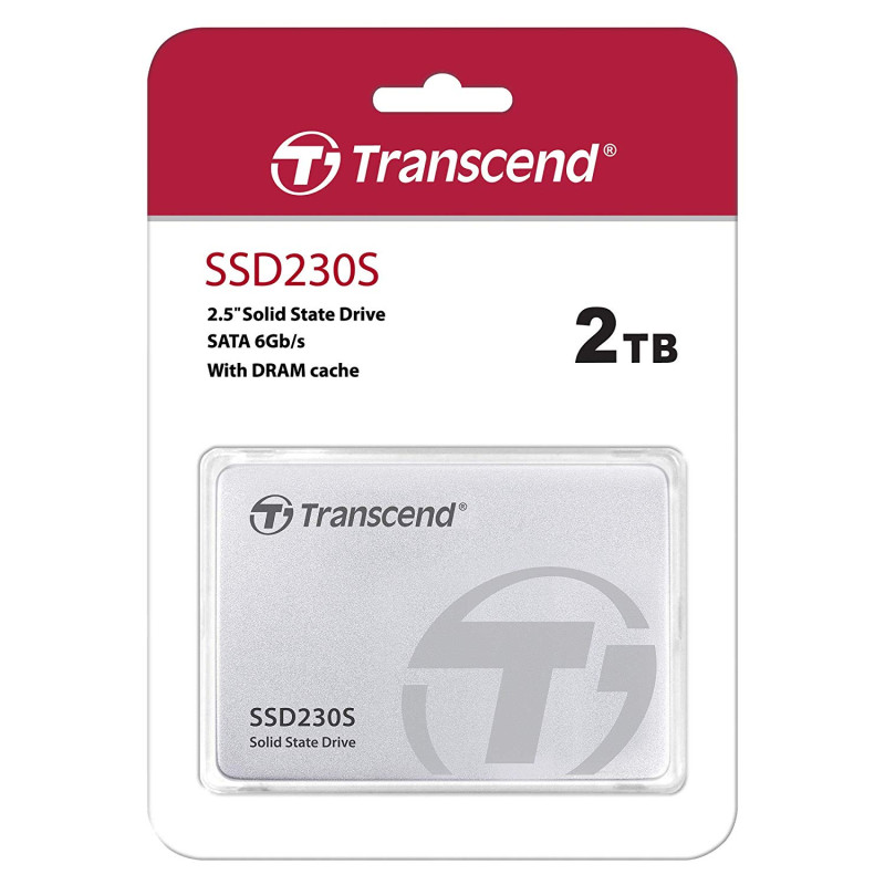 Твердотільний накопичувач 2Tb, Transcend SSD230S, SATA3, 2.5", 3D TLC, 560/520 MB/s (TS2TSSD230S)