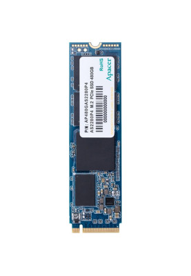 Твердотільний накопичувач M.2 240Gb, Apacer AS2280P4, PCI-E 3.0 x4, 3D TLC, 1600/1000 MB/s (AP240GAS2280P4-1)