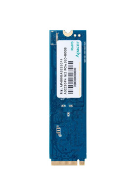 Твердотільний накопичувач M.2 240Gb, Apacer AS2280P4, PCI-E 3.0 x4, 3D TLC, 1600/1000 MB/s (AP240GAS2280P4-1)