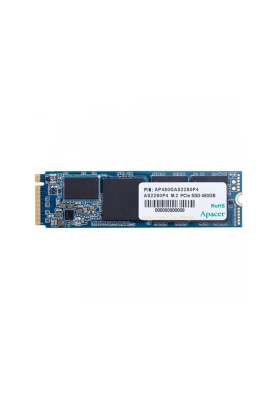 Твердотільний накопичувач M.2 480Gb, Apacer AS2280P4, PCI-E 3.0 x4, 3D TLC, 3200/2000 MB/s (AP480GAS2280P4-1)