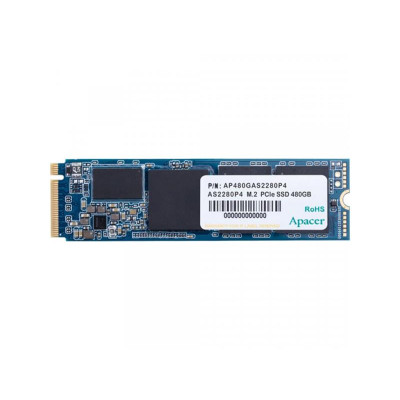 Твердотільний накопичувач M.2 480Gb, Apacer AS2280P4, PCI-E 3.0 x4, 3D TLC, 3200/2000 MB/s (AP480GAS2280P4-1)