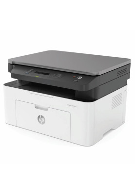 БФП лазерний ч/б A4 HP LaserJet MFP135w, Grey, WiFi, 1200x1200 dpi, до 20 стор/хв, 2-рядковий РК-екран, USB, картридж W1106A (4ZB83A)