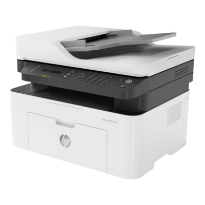 БФП лазерний ч/б A4 HP Laser 137fnw, White, WiFi, 1200x1200 dpi, факс, до 20 стор/хв, 2-рядковий РК-дисплей, USB/Lan, картридж W1105A (4ZB84A)