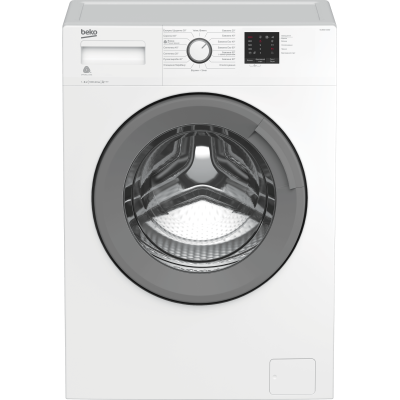 Пральна машина Beko WUE6511XSW White, 6 кг, фронтальна, 15 програм, швидкість віджиму 1000 об/хв, дисплей, клас енергоспоживання A+++