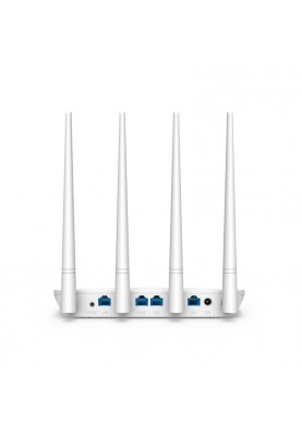 Роутер Tenda F6, Wi-Fi 802.11b/g/n, до 300 Mb/s, 2.4GHz, 3x10/100 Mb/s, RJ45 10/100Mb/s (FE), 4 зовнішні незнімні антени