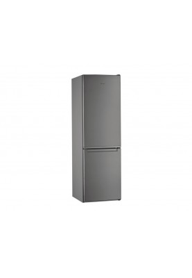 Холодильник Whirlpool W5 811EOX, Grey, двокамерний, загальний об'єм 339L, корисний об'єм 228L/111L, 188x59.5x65.5 см