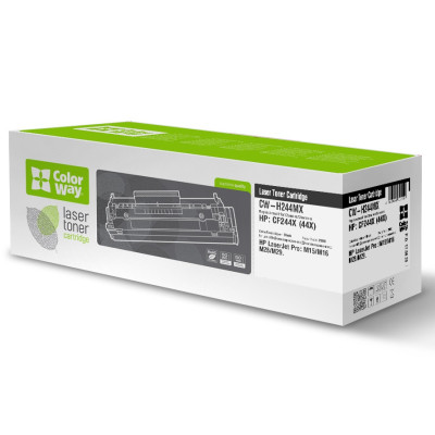 Картридж HP 44X (CF244X), Black, M15/M28, 2000 стор, ColorWay (CW-H244MX)