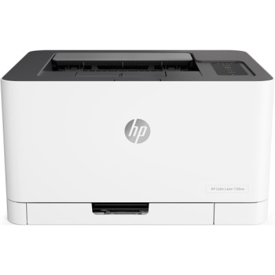 Принтер лазерний кольоровий A4 HP Color Laser 150nw, White/Grey, WiFi, 600x600 dpi, до 18 стор/хв, USB / Lan, картриджі HP 117A (4ZB95A)