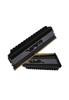 Пам'ять 8Gb x 2 (16Gb Kit) DDR4, 3000 MHz, Patriot Viper 4 Blackout, Black, 16-18-18-36, 1.35V, з радіатором (PVB416G300C6K)