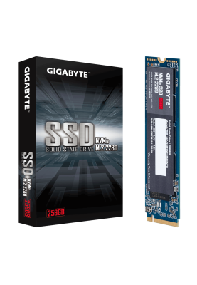 Твердотільний накопичувач M.2 256Gb, Gigabyte, PCI-E 3.0 x4, 3D TLC, 1700/1100 MB/s (GP-GSM2NE3256GNTD)