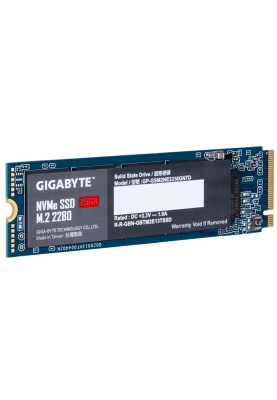 Твердотільний накопичувач M.2 256Gb, Gigabyte, PCI-E 3.0 x4, 3D TLC, 1700/1100 MB/s (GP-GSM2NE3256GNTD)