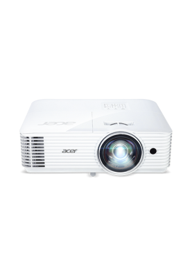 Проектор Acer S1386WH, White, короткофокусний, 1280x800 (16:10), 3600 лм, 20000:1, VGA/HDMI, DLP, 16 Вт, 313x255x113 мм, 3.1 кг, лампа OSRAM (0)