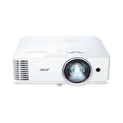 Проектор Acer S1386WH, White, короткофокусний, 1280x800 (16:10), 3600 лм, 20000:1, VGA/HDMI, DLP, 16 Вт, 313x255x113 мм, 3.1 кг, лампа OSRAM (0)
