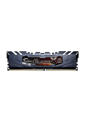 Пам'ять 16Gb x 2 (32Gb Kit) DDR4, 3200 MHz, G.Skill Flare X, Black, 16-18-18-38, 1.35V, з радіатором (F4-3200C16D-32GFX)