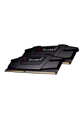 Пам'ять 16Gb x 2 (32Gb Kit) DDR4, 3600 MHz, G.Skill Ripjaws V, Black, 18-22-22-42, 1.35V, з радіатором (F4-3600C18D-32GVK)