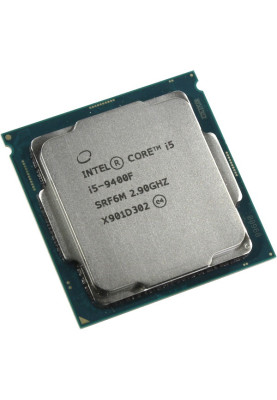 Процесор Intel Core i5 (LGA1151) i5-9400F, Tray, 6x2.9 GHz (Turbo Boost 4.1 GHz), L3 9Mb, Coffee Lake, 14 nm, TDP 65W (CM8068403358819)