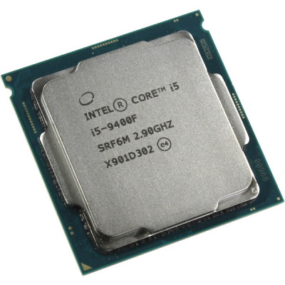 Процесор Intel Core i5 (LGA1151) i5-9400F, Tray, 6x2.9 GHz (Turbo Boost 4.1 GHz), L3 9Mb, Coffee Lake, 14 nm, TDP 65W (CM8068403358819)