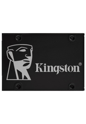 Твердотільний накопичувач 1Tb, Kingston KC600, SATA3, 2.5", 3D TLC, 550/520 MB/s (SKC600/1024G)
