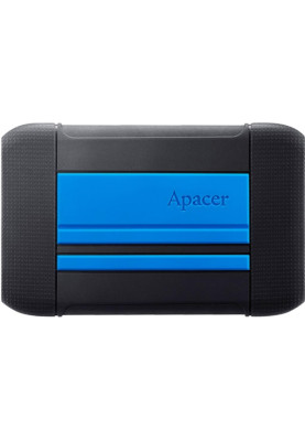 Зовнішній жорсткий диск 2Tb Apacer AC633, Black/Blue, 2.5", USB 3.1 (AP2TBAC633U-1)