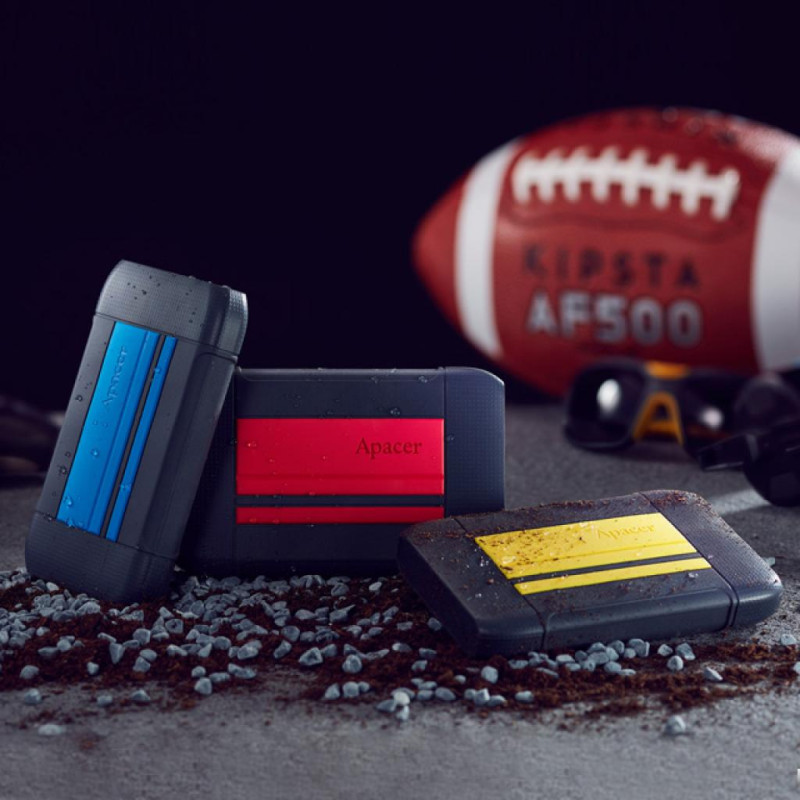 Зовнішній жорсткий диск 2Tb Apacer AC633, Black/Blue, 2.5", USB 3.1 (AP2TBAC633U-1)