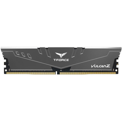 Пам'ять 8Gb DDR4, 3200 MHz, Team T-Force Vulcan Z, Gray, 16-18-18-38, 1.35V, з радіатором (TLZGD48G3200HC16C01)