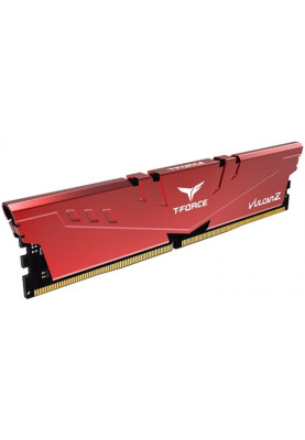 Пам'ять 8Gb DDR4, 3200 MHz, Team T-Force Vulcan Z, Red, 16-18-18-38, 1.35V, з радіатором (TLZRD48G3200HC16C01)