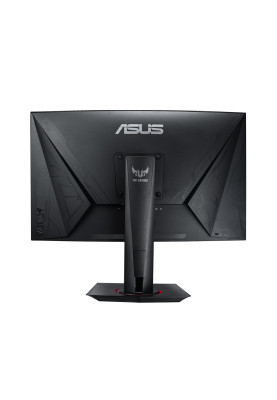Монітор вигнутий 27" Asus VG27VQ, Black, WLED, VA, 1920x1080 (16:9), 1 мс, 165 Гц, 400 кд/м², 1500R, 3000:1, 178°/178°, DVI/HDMI/DP, 2x2 Вт, VESA 100x100 мм, AMD Freesync Premium