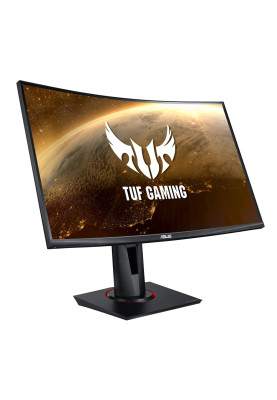 Монітор вигнутий 27" Asus VG27VQ, Black, WLED, VA, 1920x1080 (16:9), 1 мс, 165 Гц, 400 кд/м², 1500R, 3000:1, 178°/178°, DVI/HDMI/DP, 2x2 Вт, VESA 100x100 мм, AMD Freesync Premium