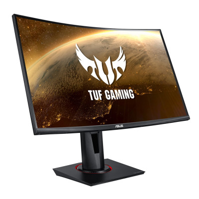 Монітор вигнутий 27" Asus VG27VQ, Black, WLED, VA, 1920x1080 (16:9), 1 мс, 165 Гц, 400 кд/м², 1500R, 3000:1, 178°/178°, DVI/HDMI/DP, 2x2 Вт, VESA 100x100 мм, AMD Freesync Premium