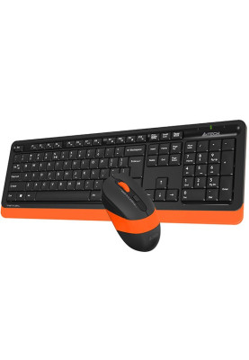 Комплект бездротовий A4tech Fstyler FG1010, Black+Orange, клавіатура+миша