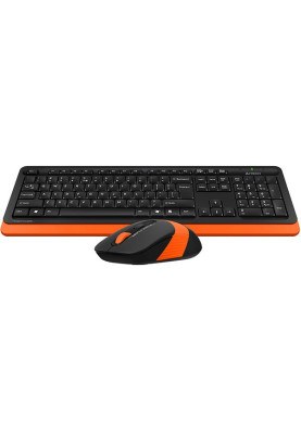 Комплект бездротовий A4tech Fstyler FG1010, Black+Orange, клавіатура+миша