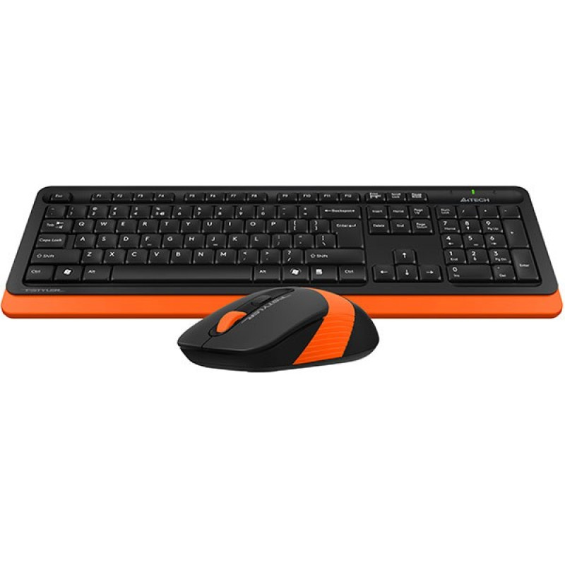 Комплект бездротовий A4tech Fstyler FG1010, Black+Orange, клавіатура+миша