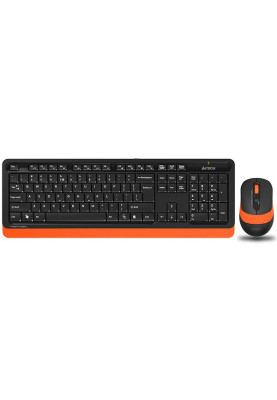 Комплект бездротовий A4tech Fstyler FG1010, Black+Orange, клавіатура+миша