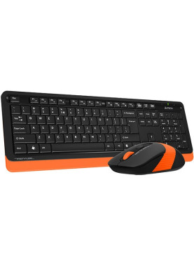 Комплект бездротовий A4tech Fstyler FG1010, Black+Orange, клавіатура+миша