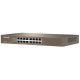 Комутатор TENDA TEF1016D, 16 LAN 10/100BaseT, некерований, металевий