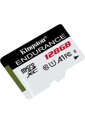 Карта пам'яті microSDXC, 128Gb, Class10 А1 UHS-1 U1, Kingston Endurance, без адаптера (SDCE/128GB)
