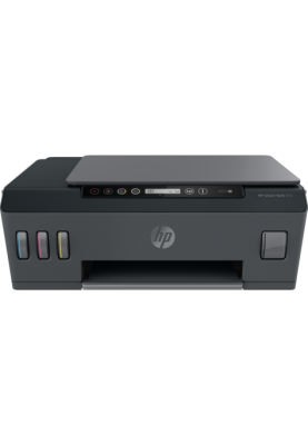 БФП струменевий кольоровий A4 HP Smart Tank 515, Black, WiFi/Bluetooth, 1200x4800 dpi, до 11/5 стор/хв, 7-сегментний піктографічний екран 5.08 см, USB, вбудоване СБПЧ, чорнило HP GT52/GT53 (1TJ09A)