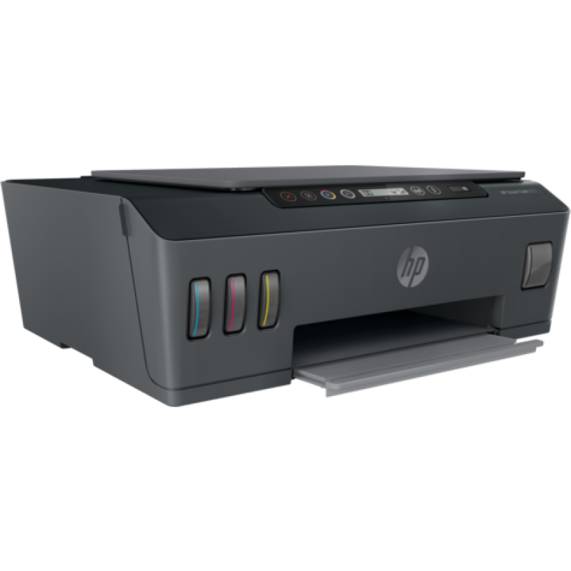 БФП струменевий кольоровий A4 HP Smart Tank 515, Black, WiFi/Bluetooth, 1200x4800 dpi, до 11/5 стор/хв, 7-сегментний піктографічний екран 5.08 см, USB, вбудоване СБПЧ, чорнило HP GT52/GT53 (1TJ09A)