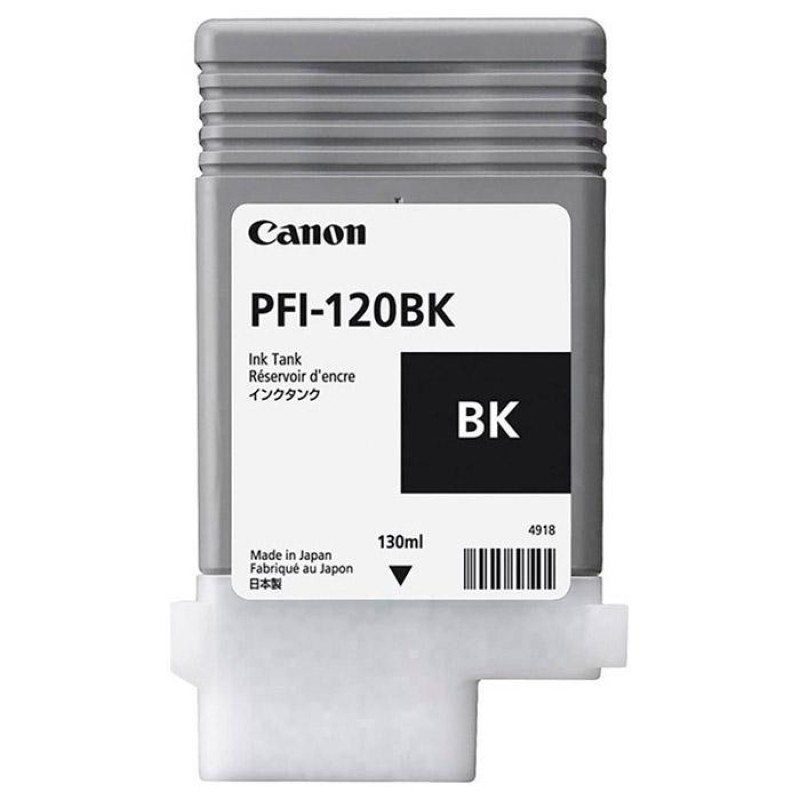 Картридж Canon PFI-120BK, Black, imagePROGRAF TM-200/205/300/305, 130 мл (2885C001)