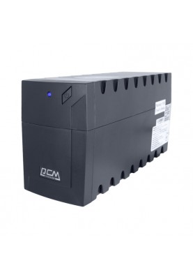 ДБЖ PowerCom RPT-1000AP IEC Black, 1000VA, 600W, лінійно-інтерактивний, AVR, 3 розетки (IEC), батарея 12В/9Ач x 1 шт
