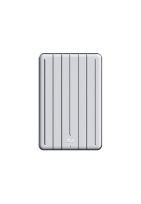 Зовнішній накопичувач SSD, 256Gb, Silicon Power Bolt B75, Silver, USB 3.1, TLC, 440/430 MB/s (SP256GBPSDB75SCS)