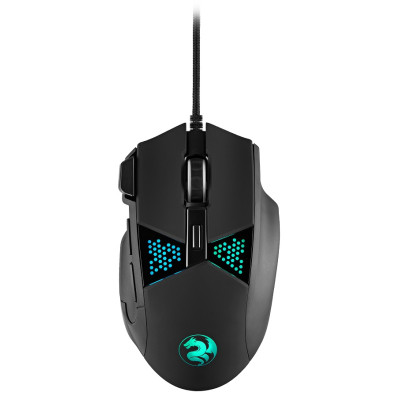 Миша 2E MG320 GAMING, Black, USB, оптична, 800/1600/2400/3200/4800/6400 dpi, RGB-підсвічування, 7 кнопок, 1.8 м (2E-MG320UB)